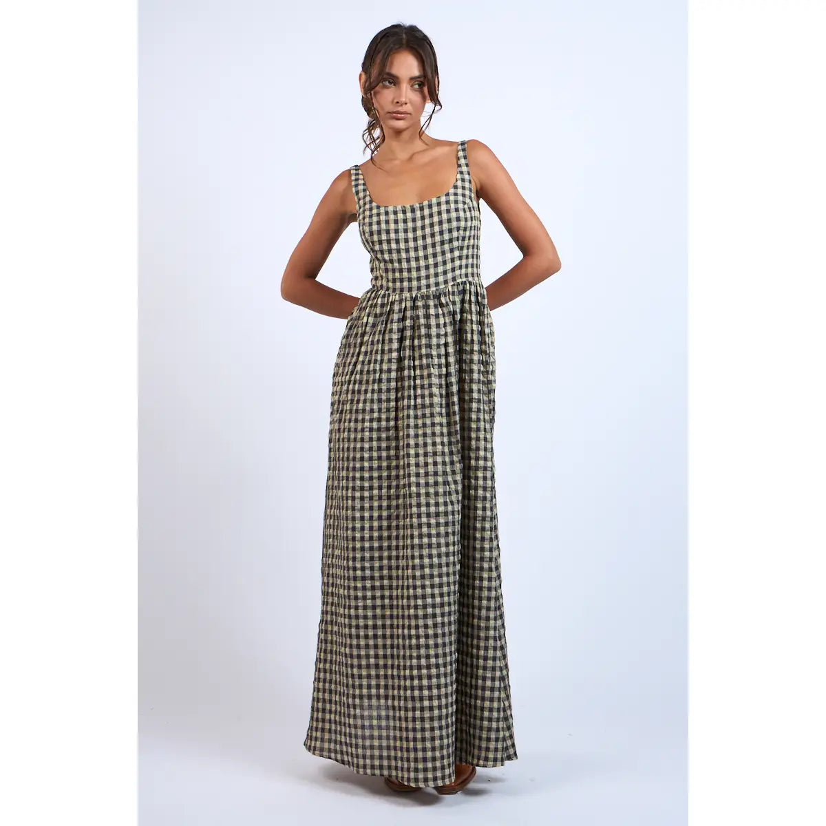 Gingham Maxi